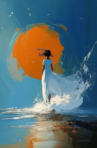 Мастер-класс "К солнцу", масло/акрил