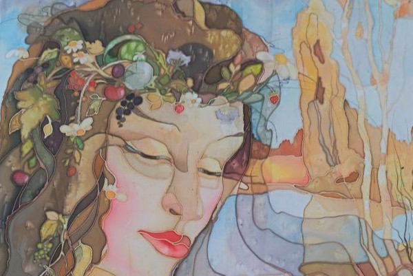 Выставка работ студентов преподавателя Н. В. Морозовой «Мир батика»