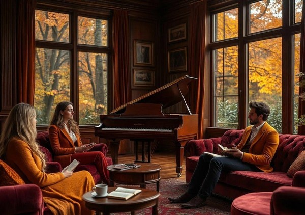 Музыкальный салон: истории с иллюстрациями