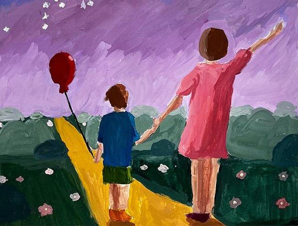 Выставка художественных работ «Моей любимой маме»