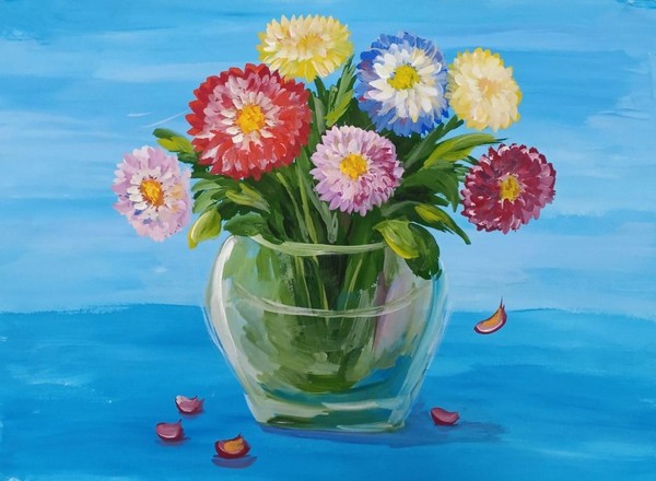 Виртуальная выставка «Астры – осенние звездочки»