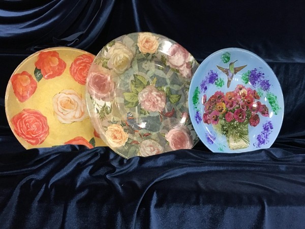 Мастер-класс по декупажу тарелки «Дивный сад»