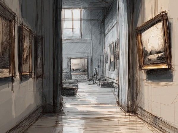 Интерактивное занятие «Наброски на выставке»