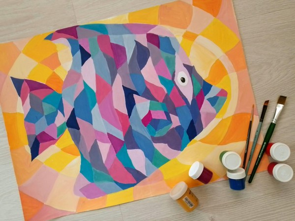 Программа «Рыба. Эскиз для коллажа»