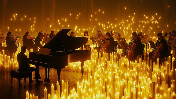 Оркестр «CAGMO». Саундтреки Эйнауди при свечах