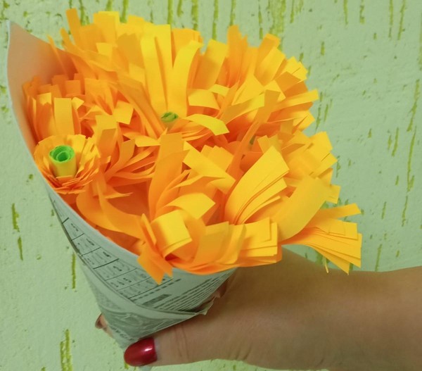 Мастер-класс «Букет для мамочки моей»