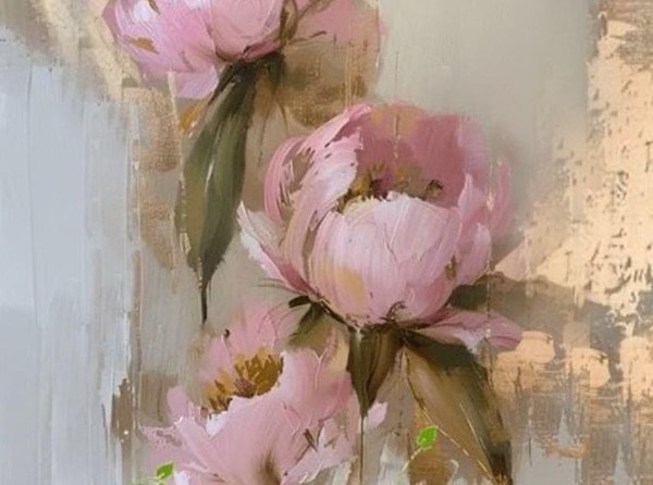 Мастер-класс по созданию акриловой картины с поталью