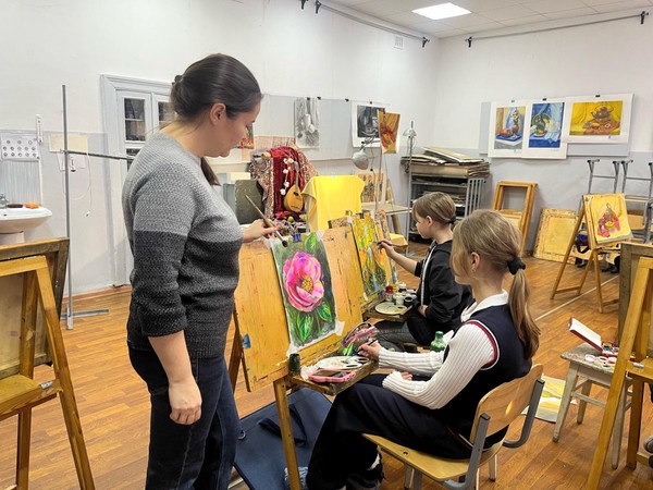 Мастер-класс «Живописный этюд «Цветок»