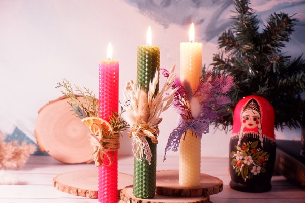 Создание особой свечи из вощины