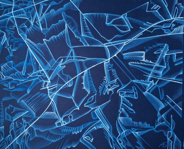 Мастер-класс цветными карандашами «Лед Байкала»