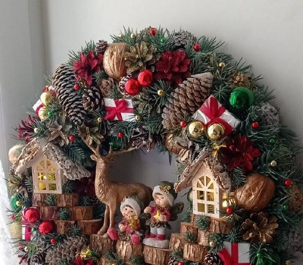 Рождественский венок. Мастерская зимнего чуда