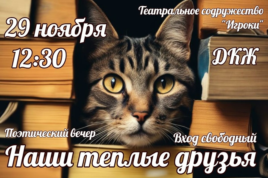 Поэтический вечер "Наши Теплые друзья"