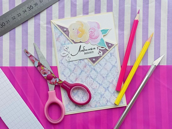 Мастер-класс «Открытка для мамы»