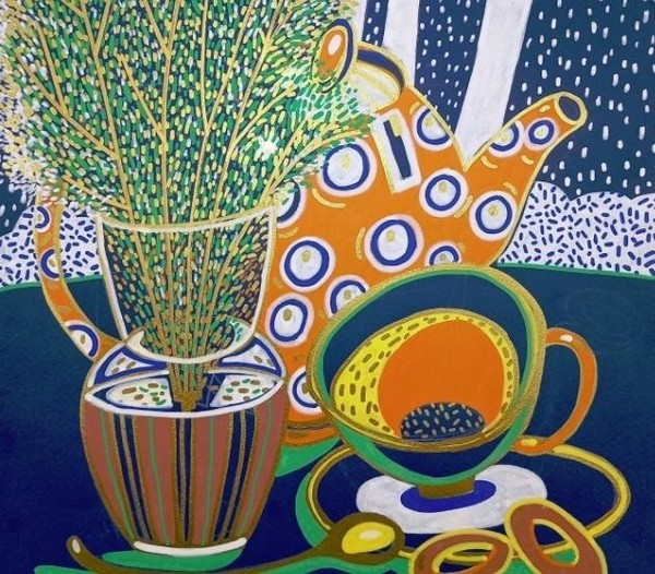 Мастер-класс «Натюрморт с веткой можжевельника»