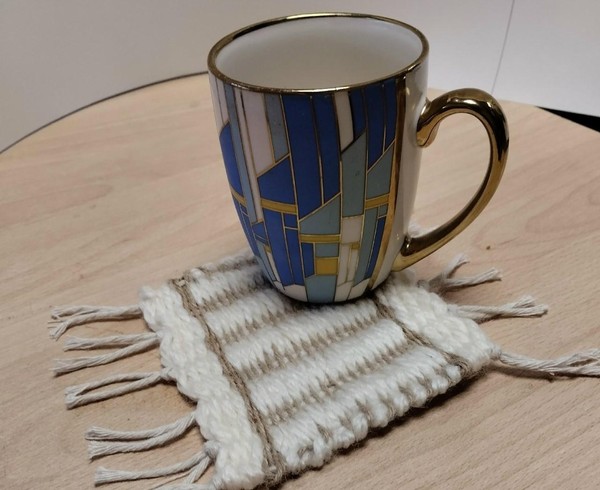 Мастер-класс по ткачеству «Коврик под кружку»