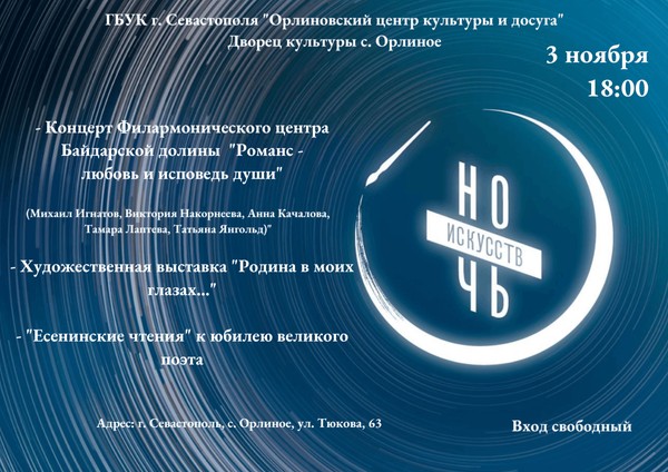Всероссийская акция «Ночь искусств»