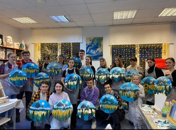 Мастер-класс «Живопись. Акрил. Сочные гранаты»