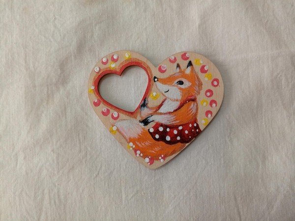 Мастер-класс по промысловой росписи по дереву «Подарок маме от лисички»