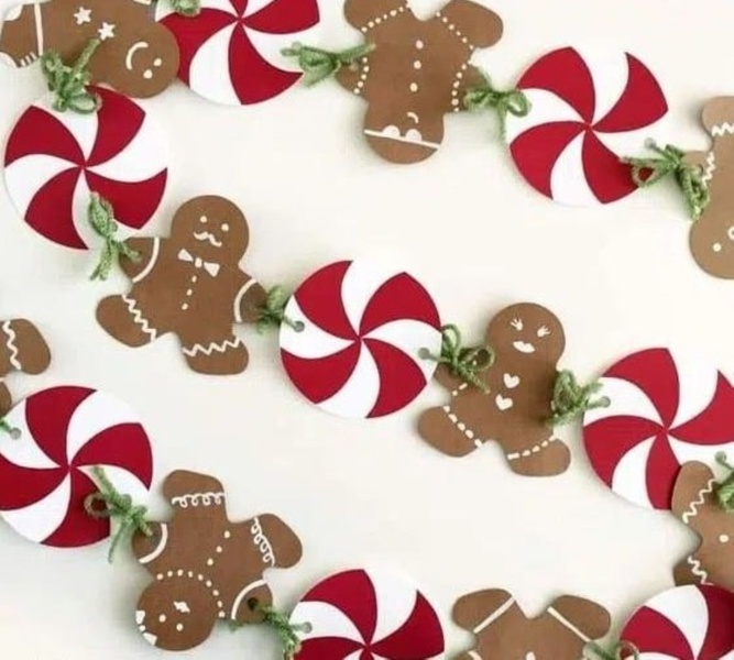 30.11 Мастер класс для детей "Новогодняя гирлянда".​