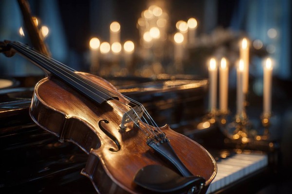Музыкальная алхимия: скрипка и виолончель при свечах