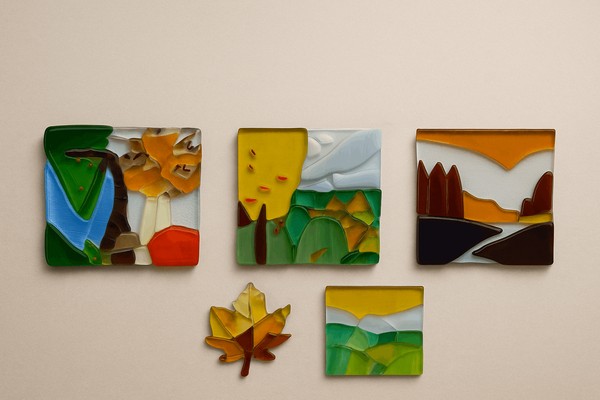 Мастер-класс по витражу, техника «Фьюзинг»