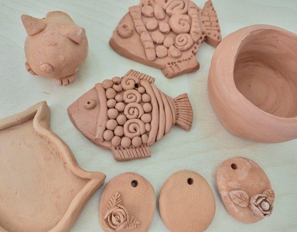 Мастер-класс из красной глины