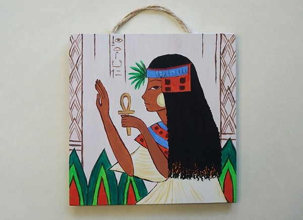 Мастер-класс «Фрески Египта: «Портрет дамы»