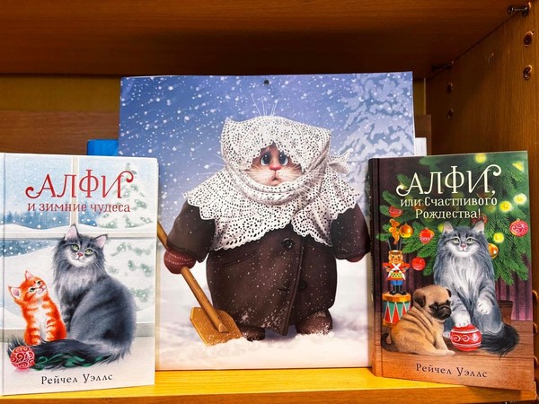 Выставка книг «Приключения кота Алфи»