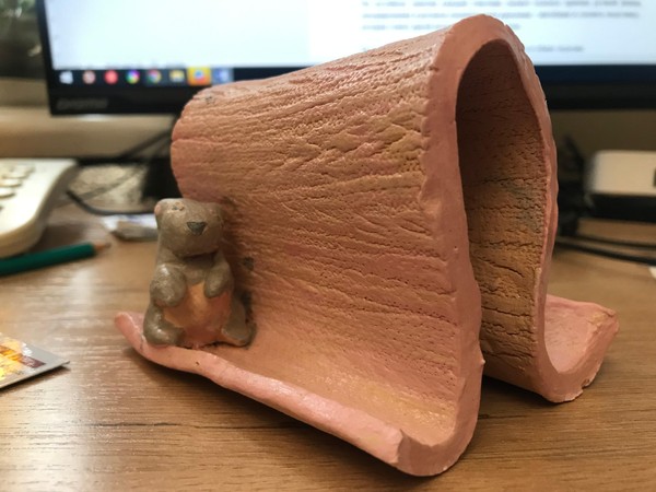Музейное занятие по лепке «Подставка для телефона»
