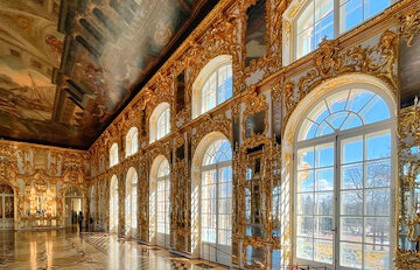 Пушкин. Екатерининский дворец, Янтарная комната