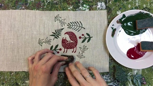 Мастер-класс «Новогодняя набойка»