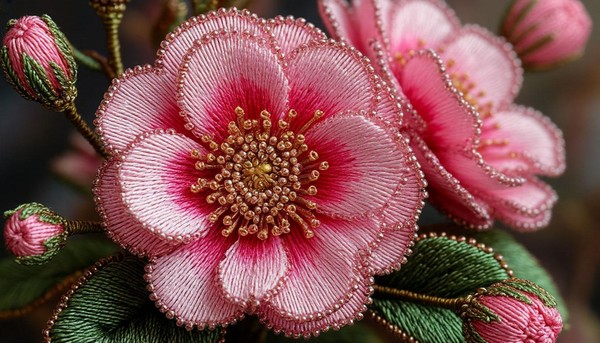 Мастер-класс «Бисер» Украшение из пряжи и бисера «Майский цветок»