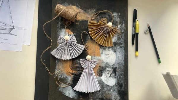 Мастер-класс «Рождественские ангелочки»