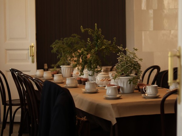 Чаепитие в саду душистых гераней