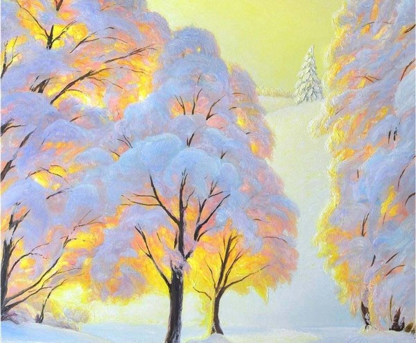 Мастер-класс «Зимний пейзаж»