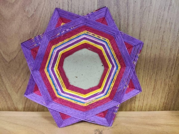 Мастер-класс «Фиолетовая рамка для фото»