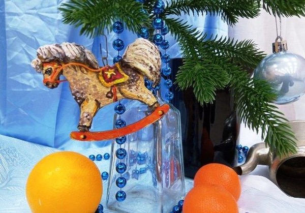 «Елочная игрушка в технике ватного папье-маше»