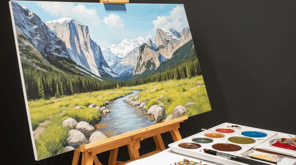 Мастер-класс по живописи «Горный пейзаж»