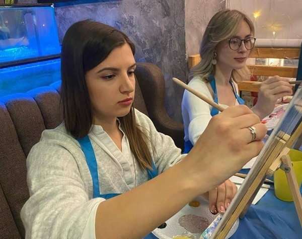 Мастер-класс «Акриловая живопись «Рождество»