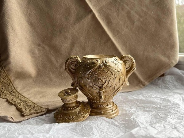 Мастер-класс «Гипсовая шкатулка-самовар»