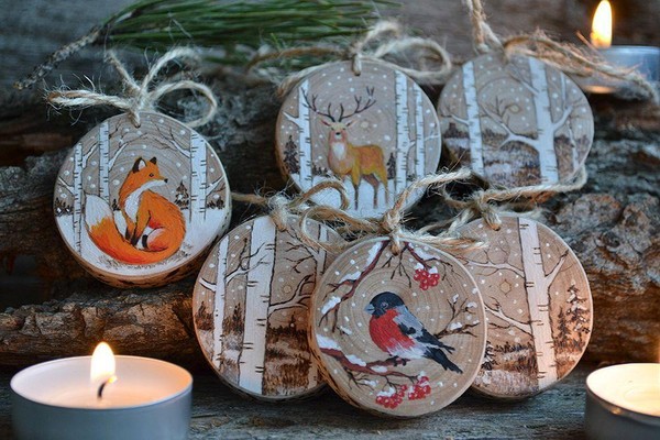 Новогодний мастер класс «Зимняя сказка» по росписи деревянного панно