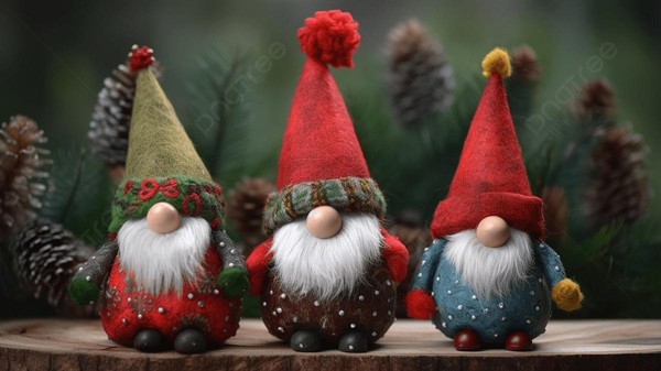 Мастер-класс Новогодний гномик из шишки