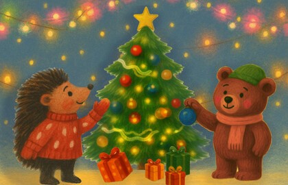 Ёлка «Трям! Новый год с Ёжиком и Медвежонком по сказкам С. Козлова»
