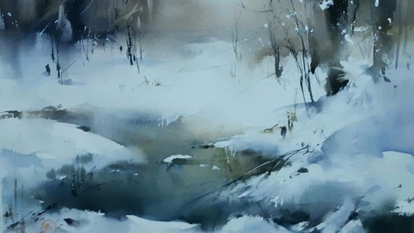 Илья Ибряев. Зимний пейзаж