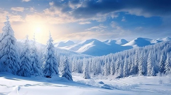 Падал новогодний снег