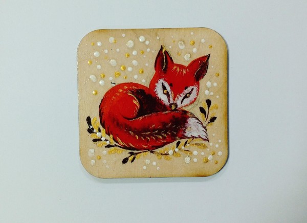 Мастер-класс по росписи по дереву «Лисичка»