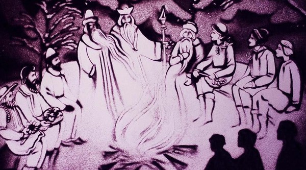 Сказка с органом и песочной анимацией «Двенадцать месяцев»