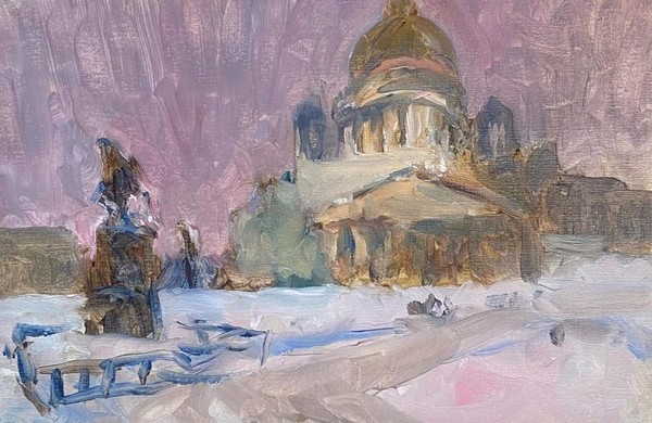 Мастер-класс по живописи «Вид на Исаакиевский собор»