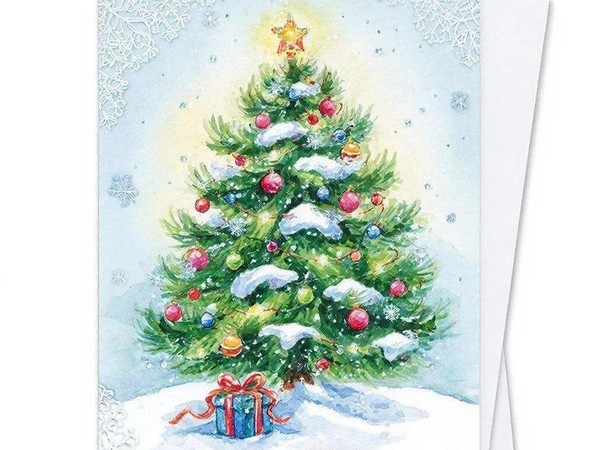 Мастер-класс «Рисуем новогоднюю открытку»