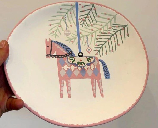 Мастер-класс «Новогодние тарелочки»